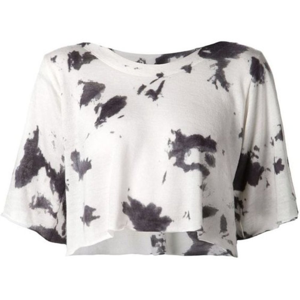 Elder Statesman Tie Dye Cropped tee